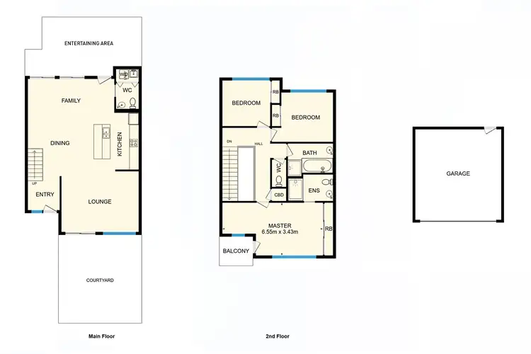 Floorplan of Homely townhouse listing, 16 Aspinall Street, Watson ACT 2602