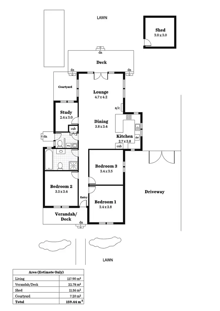 Floorplan of Homely house listing, 1 Glen Avenue, Hawthorndene SA 5051