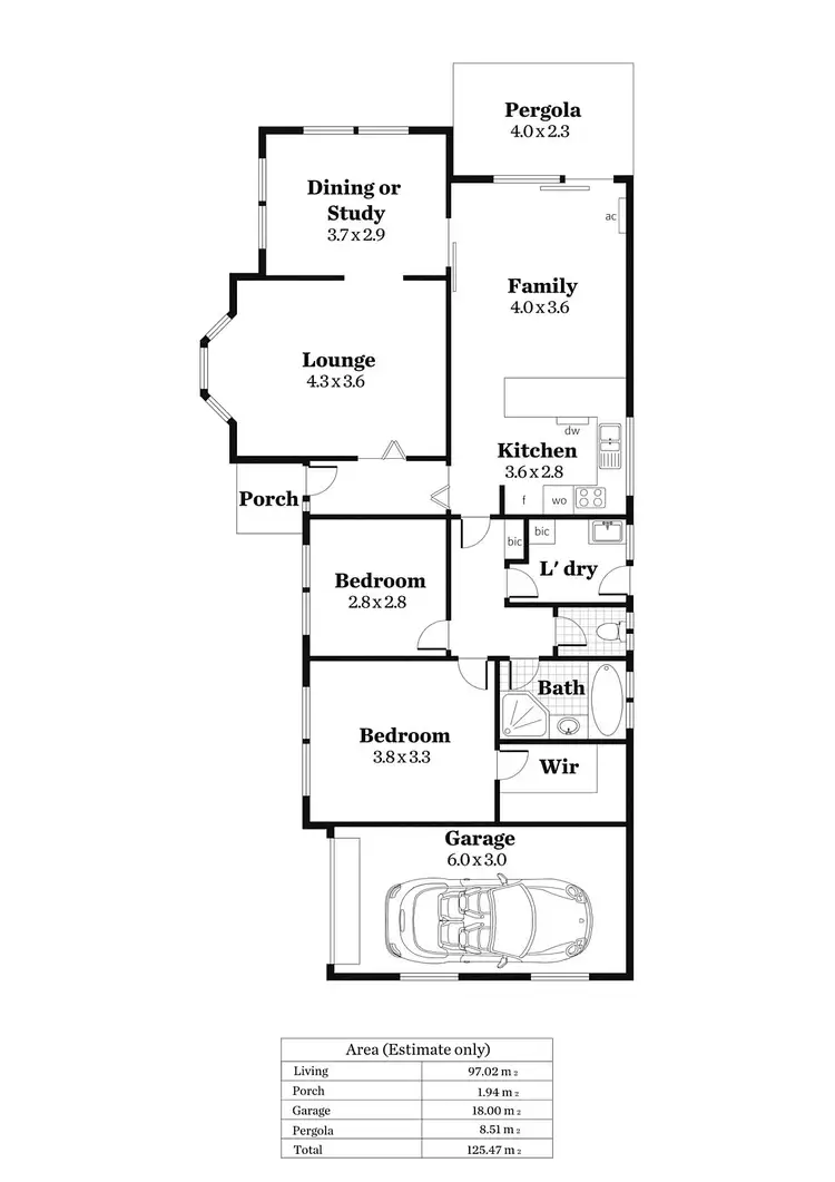 Floorplan of Homely unit listing, 2/40 Windsor Road, Glenunga SA 5064