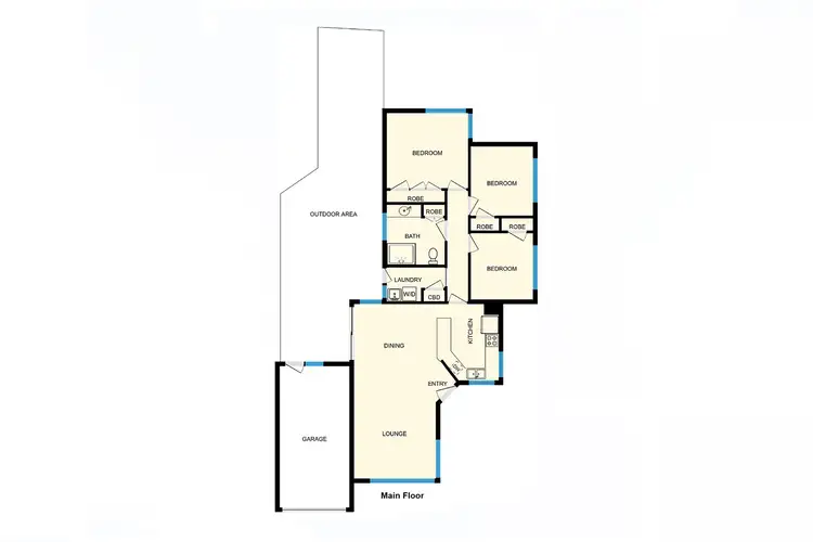 Floorplan of Homely house listing, 1 Russell Drysdale Crescent, Conder ACT 2906