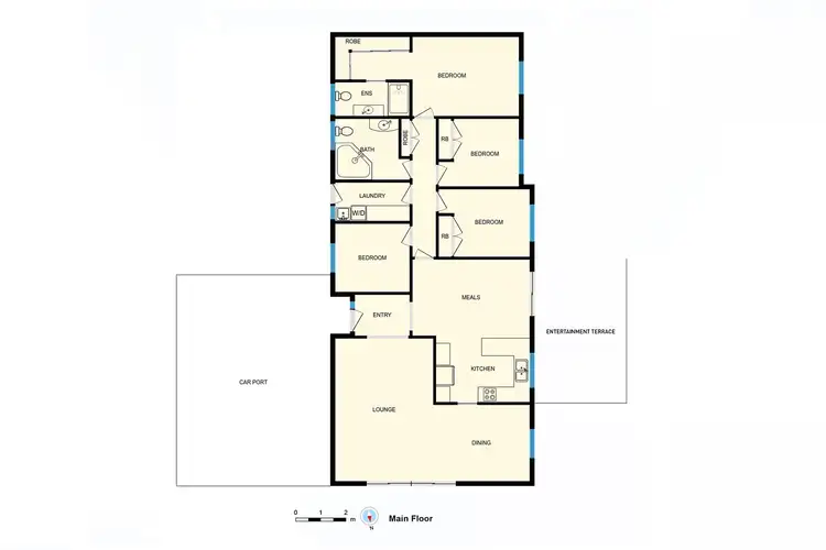 Floorplan of Homely house listing, 128 Darwinia Terrace, Chapman ACT 2611