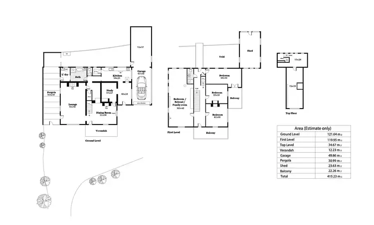 Floorplan of Homely house listing, 33 The Crescent, Crafers SA 5152