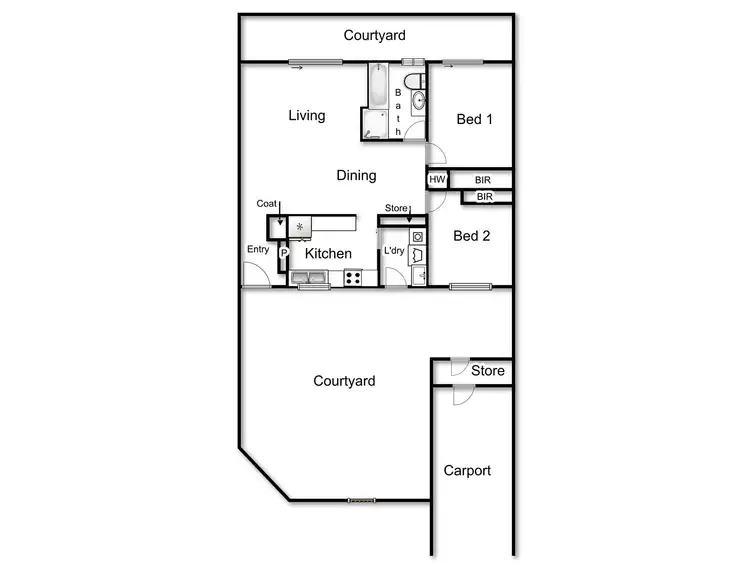 Floorplan of Homely townhouse listing, 13/17 Mather Street, Weston ACT 2611