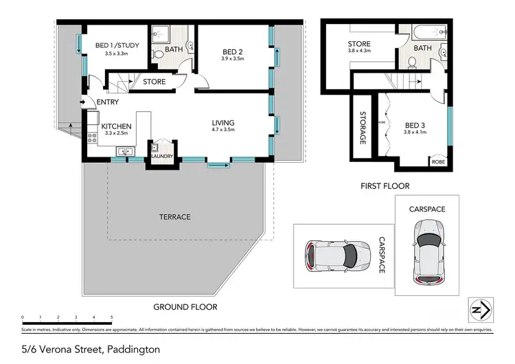 Floorplan of Homely apartment listing, 5/6 Verona Street, Paddington NSW 2021