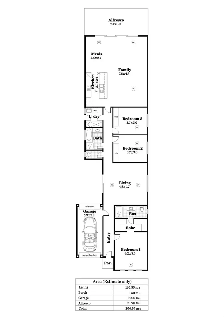 Floorplan of Homely house listing, 59b Mayfield Avenue, Hectorville SA 5073