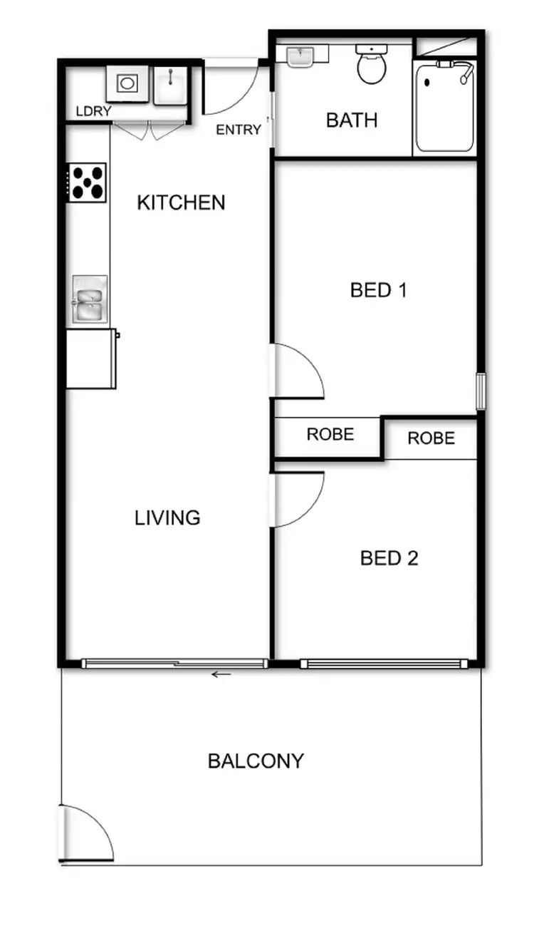 Floorplan of Homely apartment listing, 2/50 Hillcrest Street, Crace ACT 2911