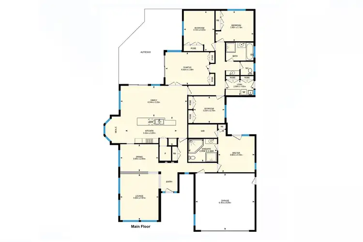 Floorplan of Homely house listing, 6 Elmslie Place, Curtin ACT 2605