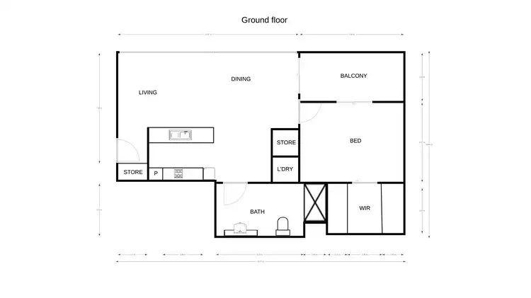 Floorplan of Homely apartment listing, 30/38 Mort Street, Braddon ACT 2612
