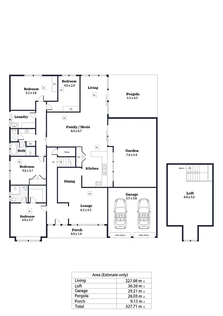 Floorplan of Homely house listing, 6 Tilbrook Crescent, South Brighton SA 5048