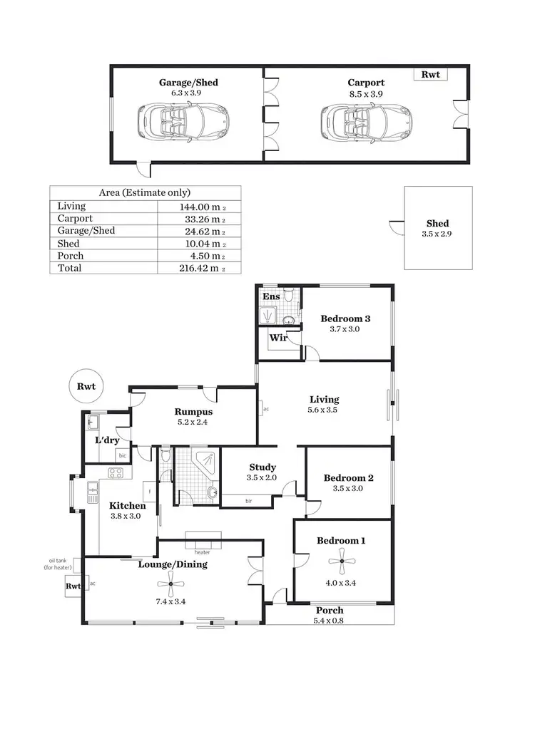 Floorplan of Homely house listing, 9 Tandanya Avenue, Hectorville SA 5073