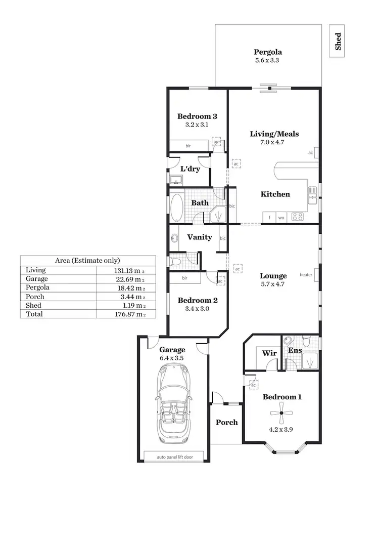 Floorplan of Homely house listing, 124A Arthur Street, Magill SA 5072