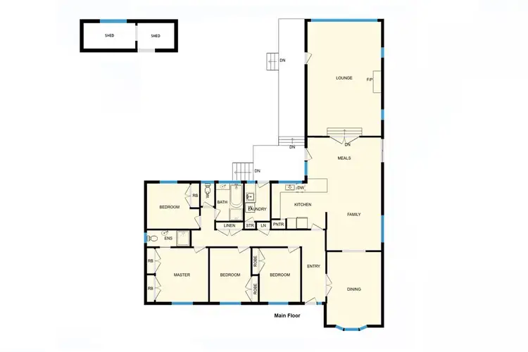 Floorplan of Homely house listing, 5 Spafford Crescent, Farrer ACT 2607