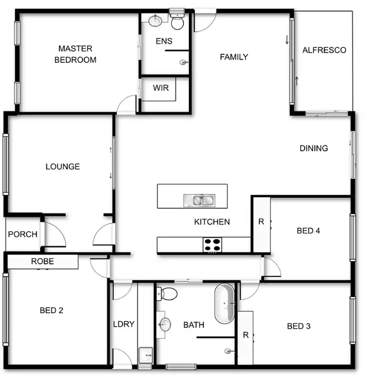 Floorplan of Homely house listing, 2/8 Beaurepaire Crescent, Holt ACT 2615