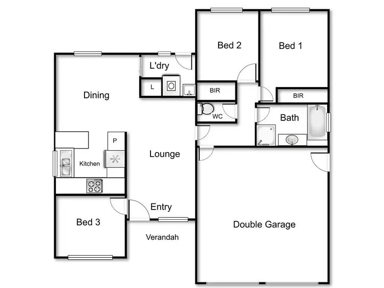Floorplan of Homely townhouse listing, 4/49 Jandamarra Street, Ngunnawal ACT 2913