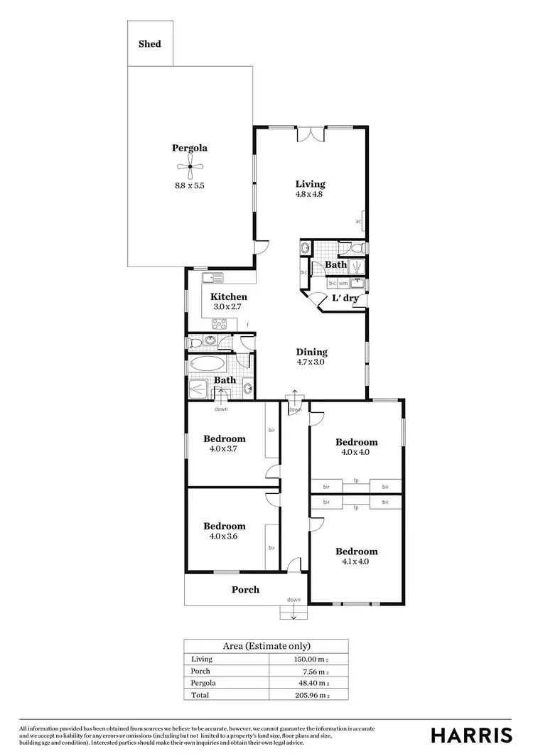 Floorplan of Homely house listing, 56 Dudley Street, Semaphore SA 5019