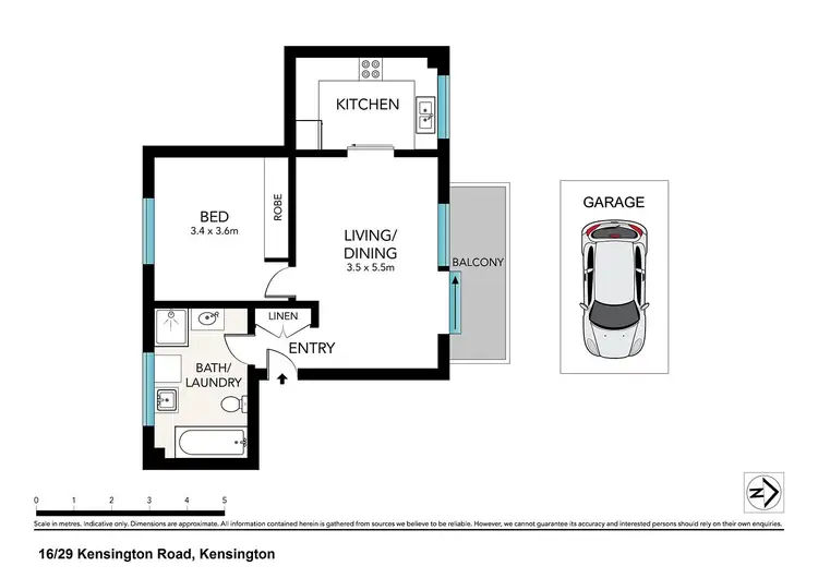 Floorplan of Homely apartment listing, 16/29 Kensington Road, Kensington NSW 2033