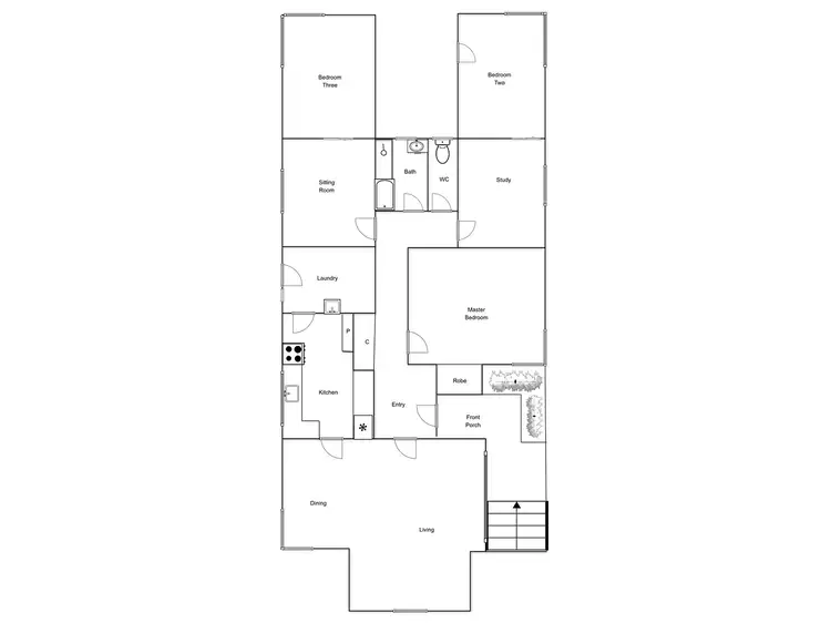 Floorplan of Homely house listing, 43 Newdegate Street, Deakin ACT 2600