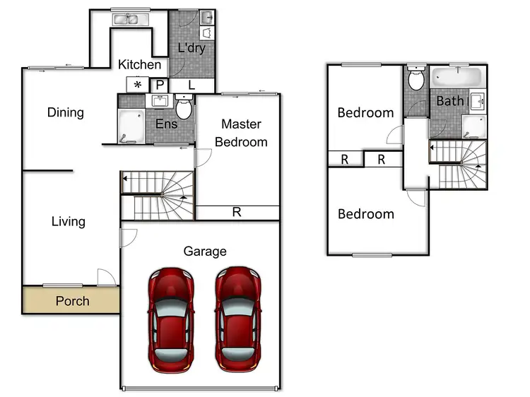 Floorplan of Homely townhouse listing, 9 Brooker Street, Bonython ACT 2905