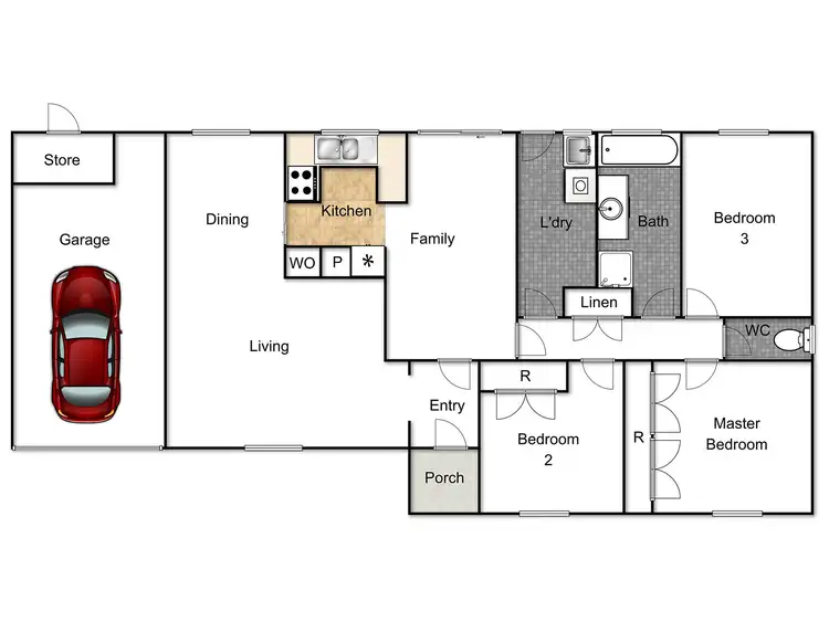 Floorplan of Homely unit listing, 31/36 Cromwell Circuit, Isabella Plains ACT 2905