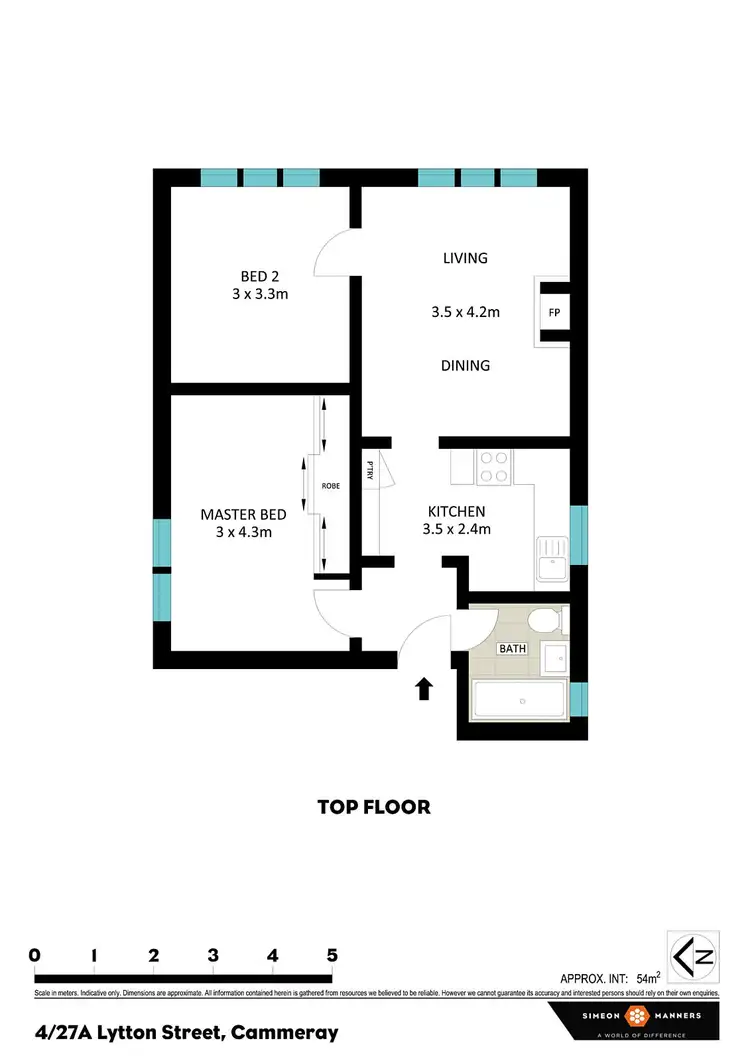 Floorplan of Homely apartment listing, 4/27A Lytton Street, Cammeray NSW 2062