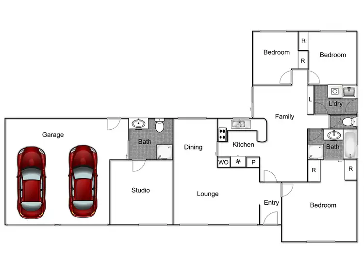 Floorplan of Homely house listing, 65 Lewis Luxton Avenue, Gordon ACT 2906