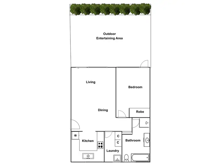 Floorplan of Homely apartment listing, 2/5 Garran Place, Garran ACT 2605