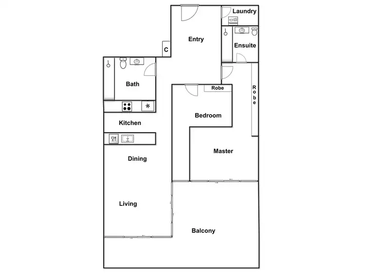 Floorplan of Homely unit listing, 17/14 Trevillian Quay, Kingston ACT 2604