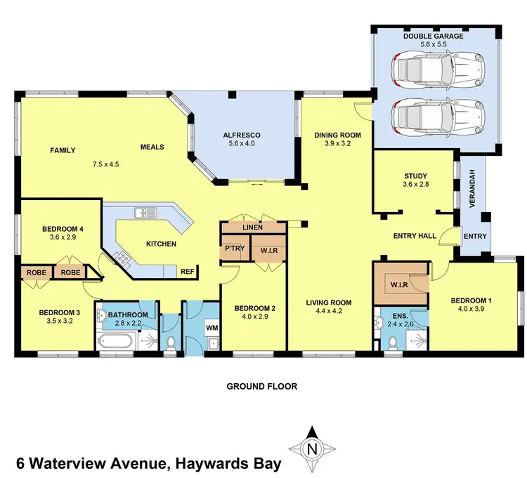 Floorplan of Homely house listing, 6 Waterview Avenue, Haywards Bay NSW 2530