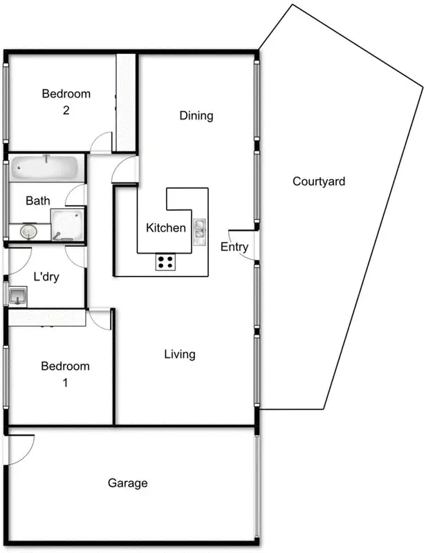 Floorplan of Homely townhouse listing, 3/16 Gabriel Place, Florey ACT 2615