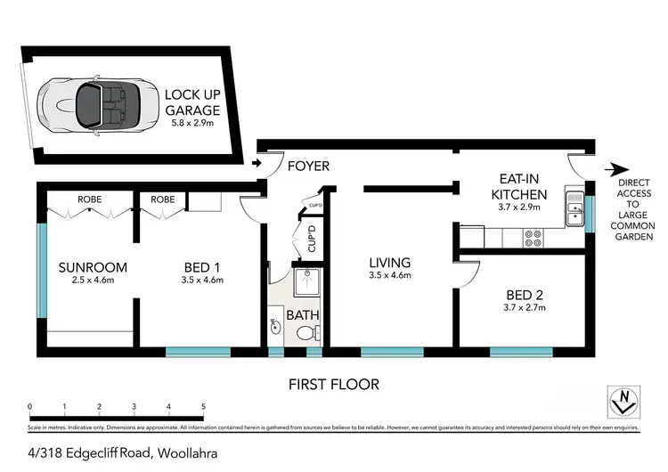 Floorplan of Homely apartment listing, 4/318 Edgecliff Road, Woollahra NSW 2025