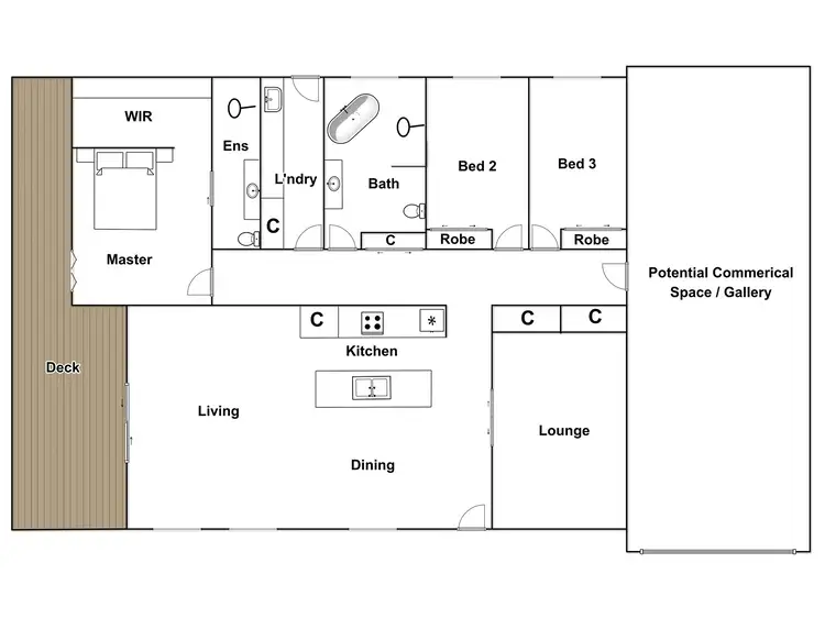 Floorplan of Homely house listing, 85A Wallace Street, Braidwood NSW 2622