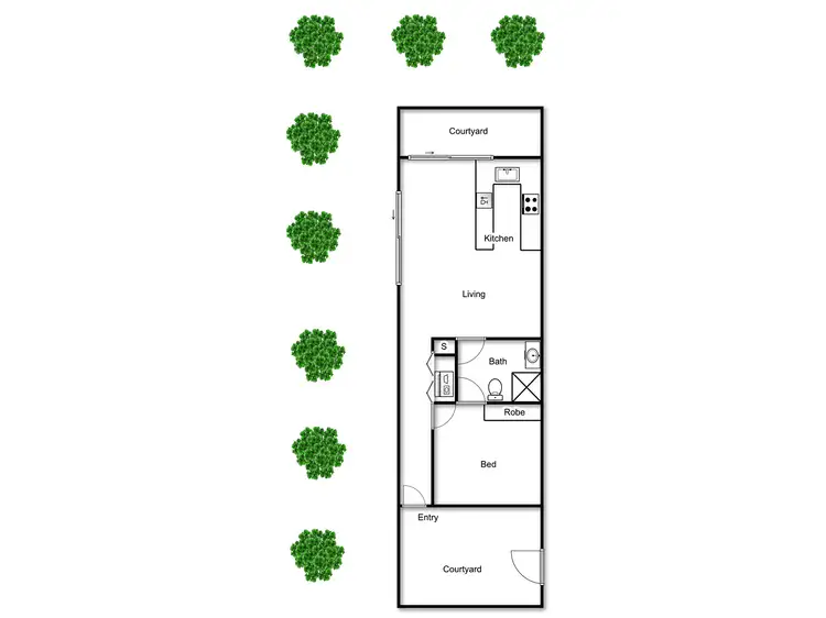 Floorplan of Homely unit listing, 10/86 Mawson Drive, Mawson ACT 2607