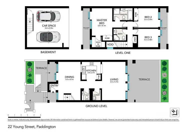 Floorplan of Homely house listing, 22 Young Street, Paddington NSW 2021