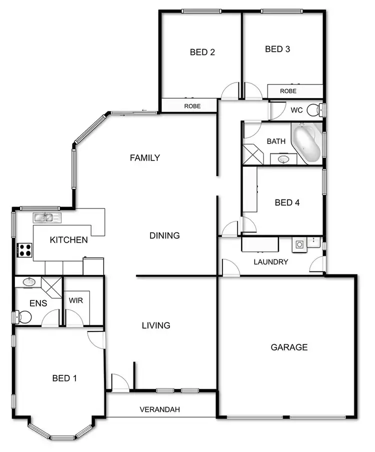 Floorplan of Homely house listing, 28 Tarrant Crescent, Dunlop ACT 2615