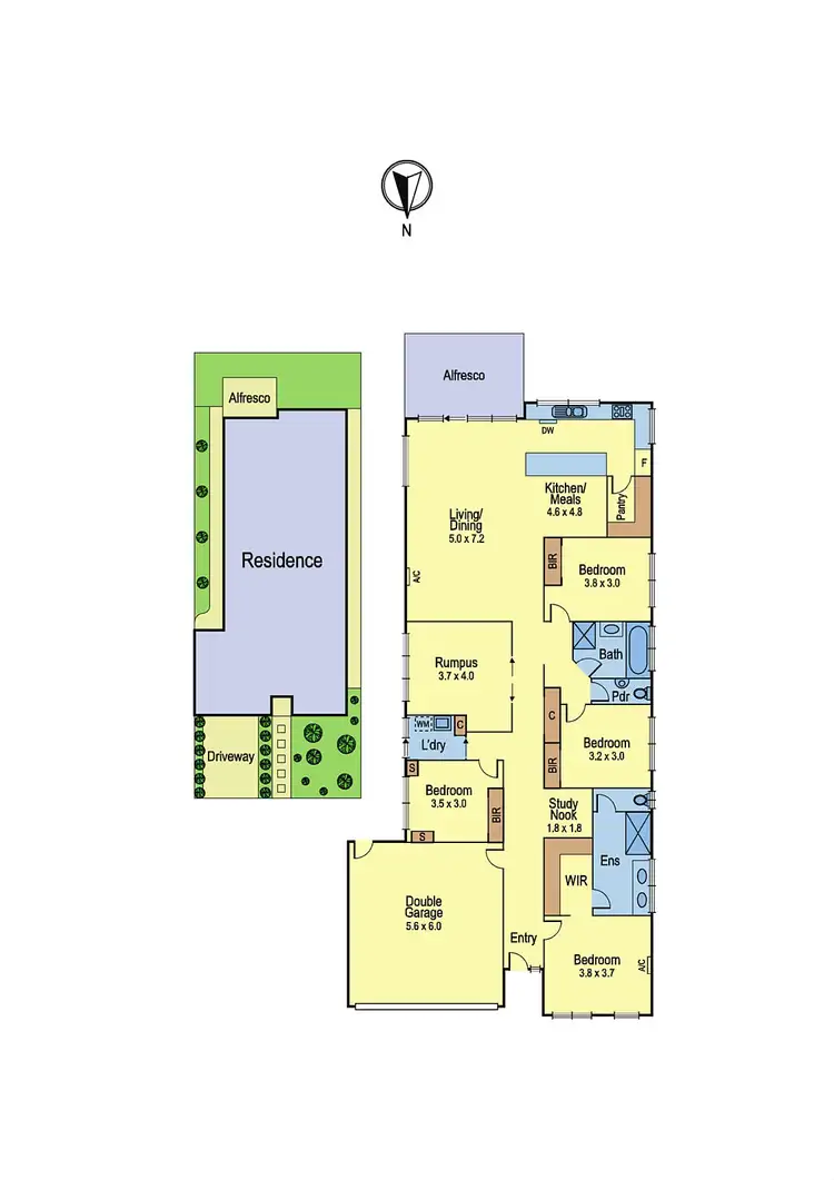 Floorplan of Homely house listing, 14 Journey Avenue, Doreen VIC 3754
