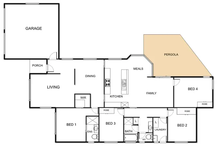 Floorplan of Homely house listing, 3 Alarmon Crescent, Dunlop ACT 2615