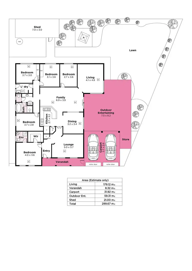Floorplan of Homely house listing, 8 Perin Avenue, Woodcroft SA 5162