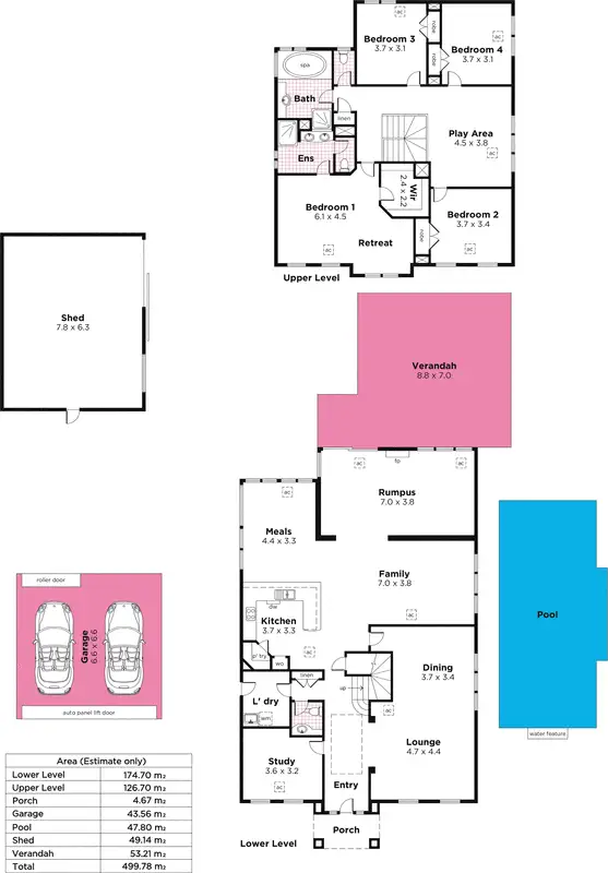 Floorplan of Homely house listing, 4 Acorn Road, Hawthorndene SA 5051