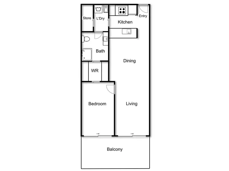 Floorplan of Homely apartment listing, 21/14 New South Wales Crescent, Forrest ACT 2603