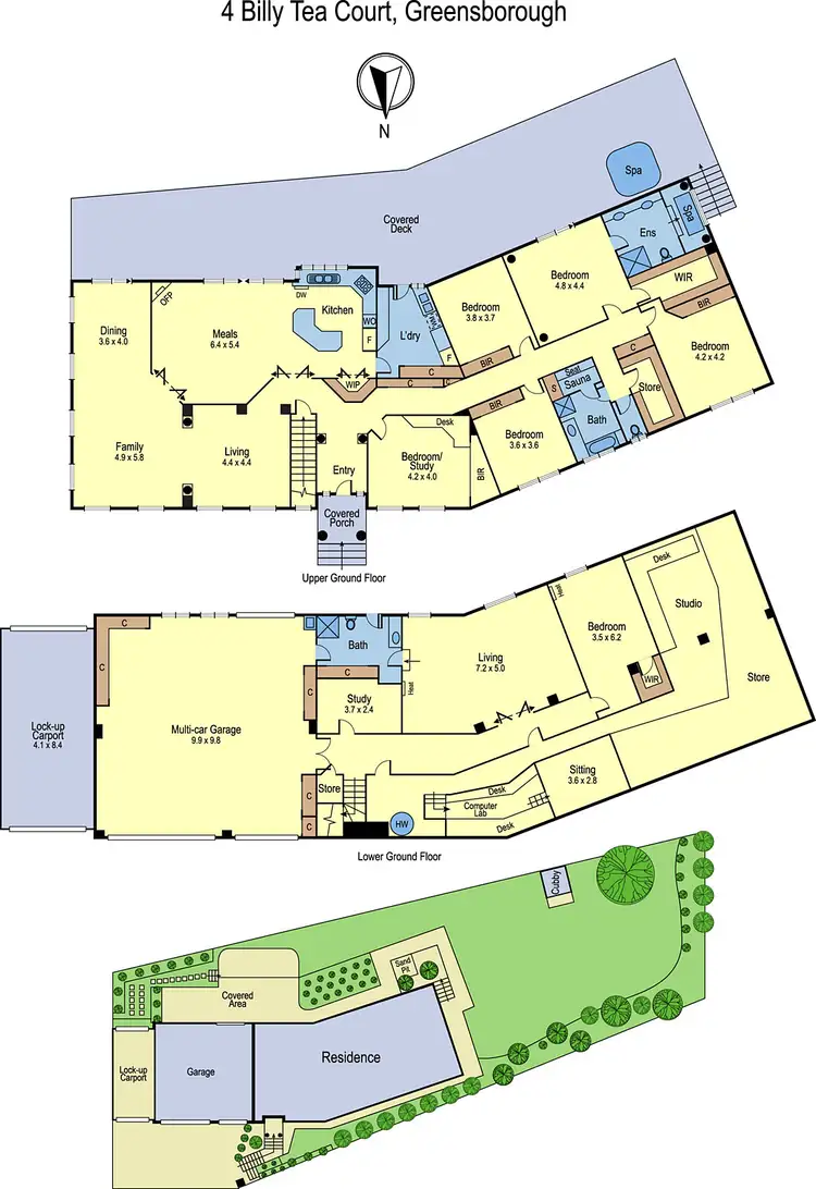 Floorplan of Homely house listing, 4 Billy Tea Court, Greensborough VIC 3088