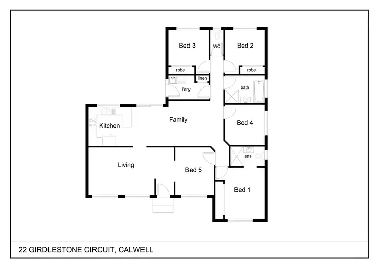 Floorplan of Homely house listing, 22 Girdlestone Circuit, Calwell ACT 2905