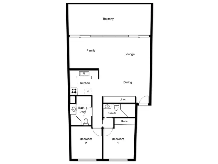 Floorplan of Homely apartment listing, 28B/9 Chandler Street, Belconnen ACT 2617