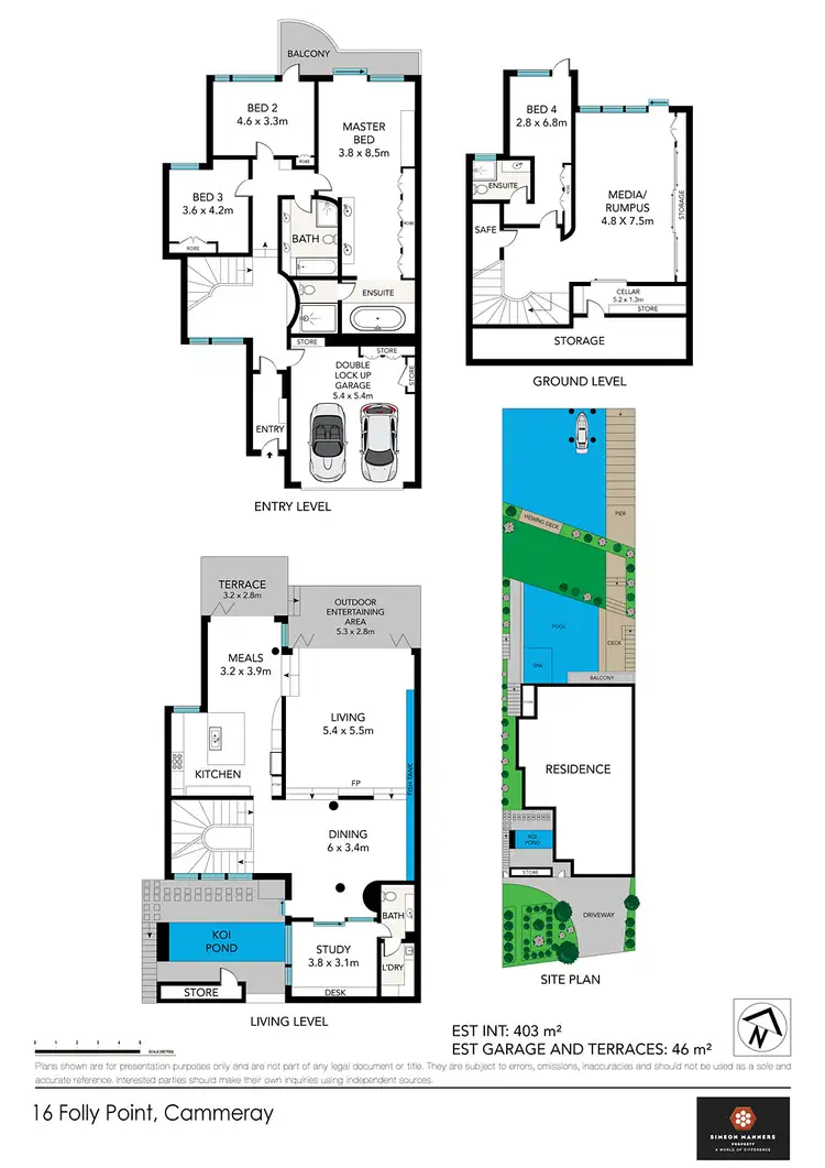 Floorplan of Homely house listing, 16 Folly Point, Cammeray NSW 2062