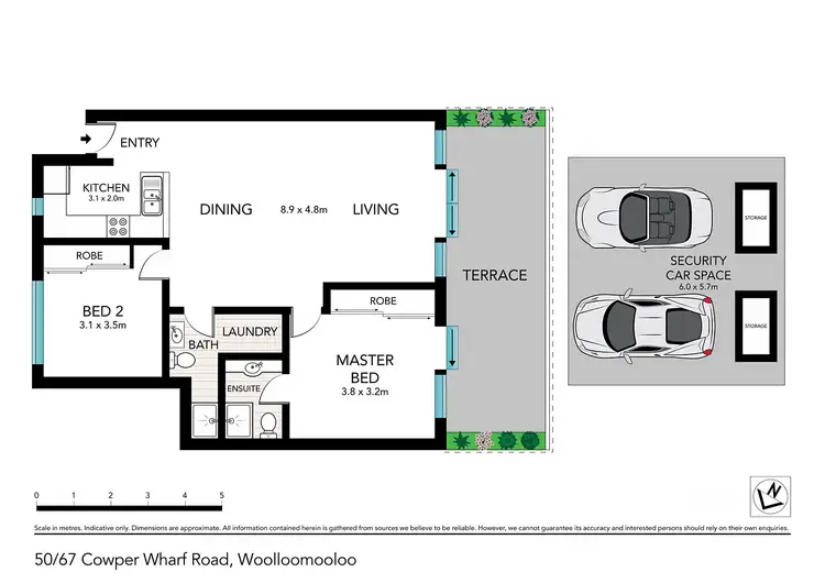Floorplan of Homely apartment listing, 50/67 Cowper Wharf Road, Woolloomooloo NSW 2011