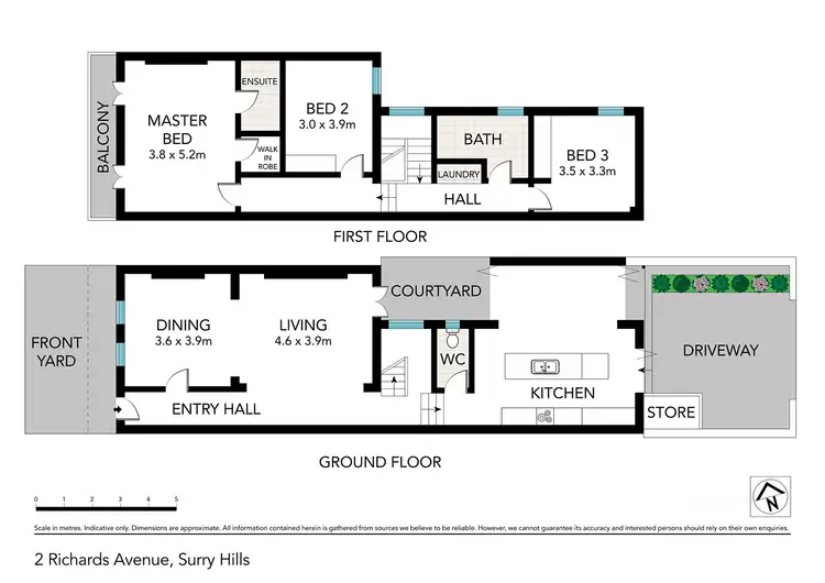 Floorplan of Homely terrace listing, 2 Richards Avenue, Surry Hills NSW 2010