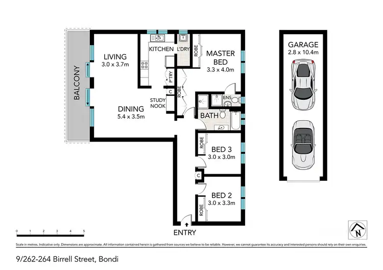Floorplan of Homely apartment listing, 9/262-264 Birrell Street, Bondi NSW 2026