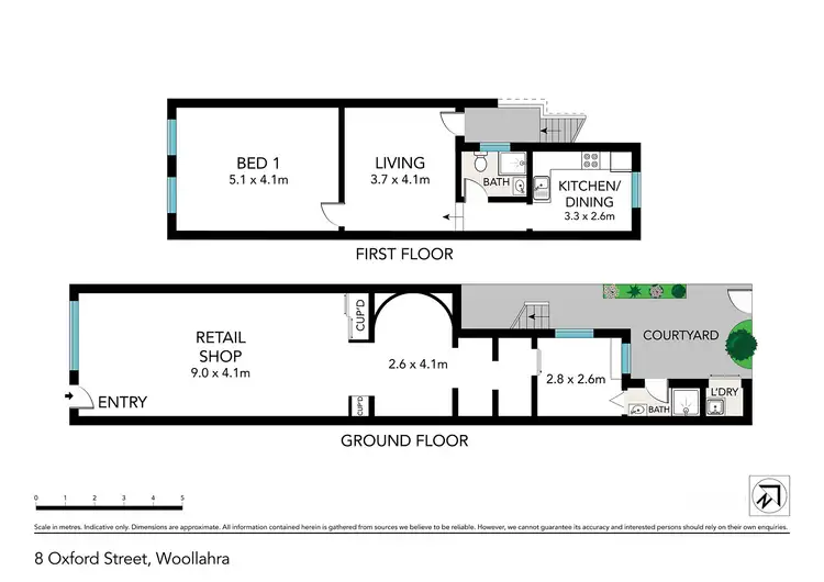 Floorplan of Homely terrace listing, 8 Oxford Street, Woollahra NSW 2025
