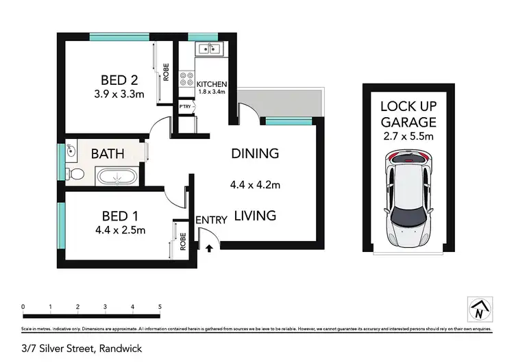 Floorplan of Homely apartment listing, 3/7 Silver Street, Randwick NSW 2031