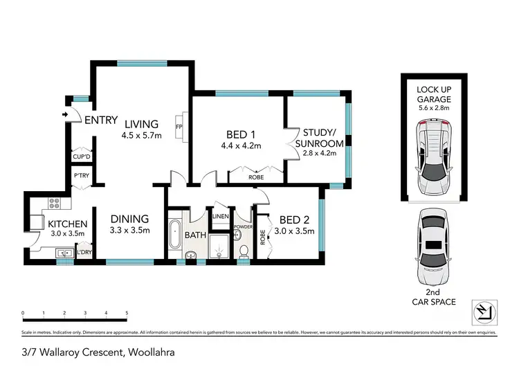 Floorplan of Homely apartment listing, 3/7 Wallaroy Crescent, Woollahra NSW 2025