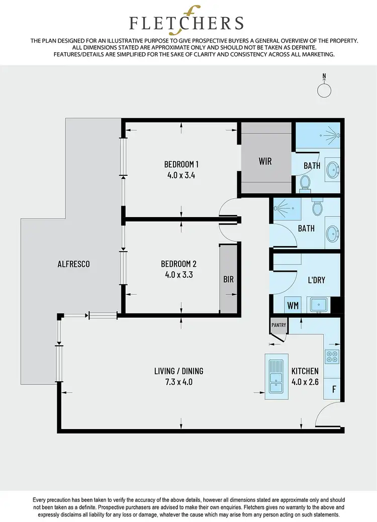 Floorplan of Homely apartment listing, 44/22-32 Gladstone Avenue, Wollongong NSW 2500